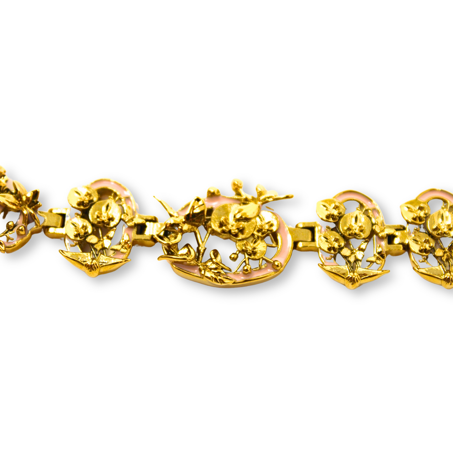 "Cherished Orchid" Bracelet - Gold