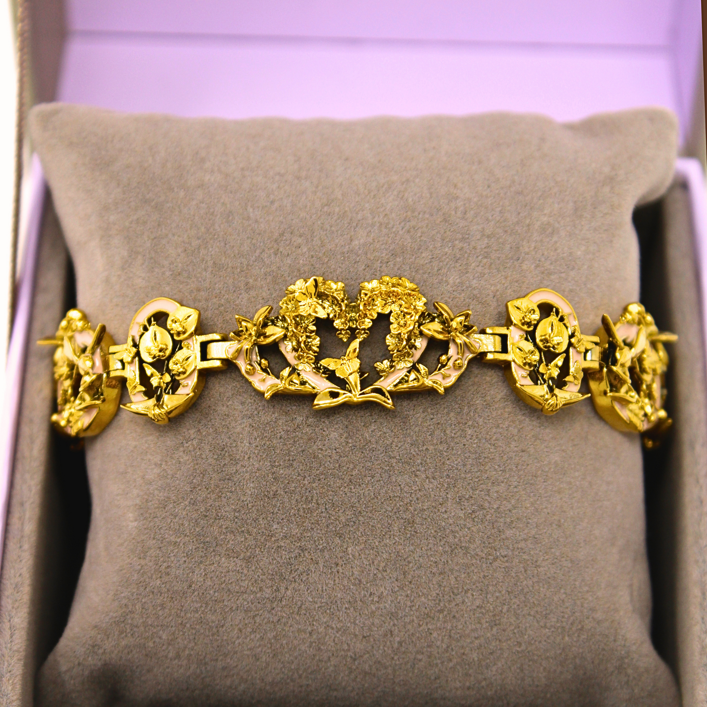 "Cherished Orchid" Bracelet - Gold