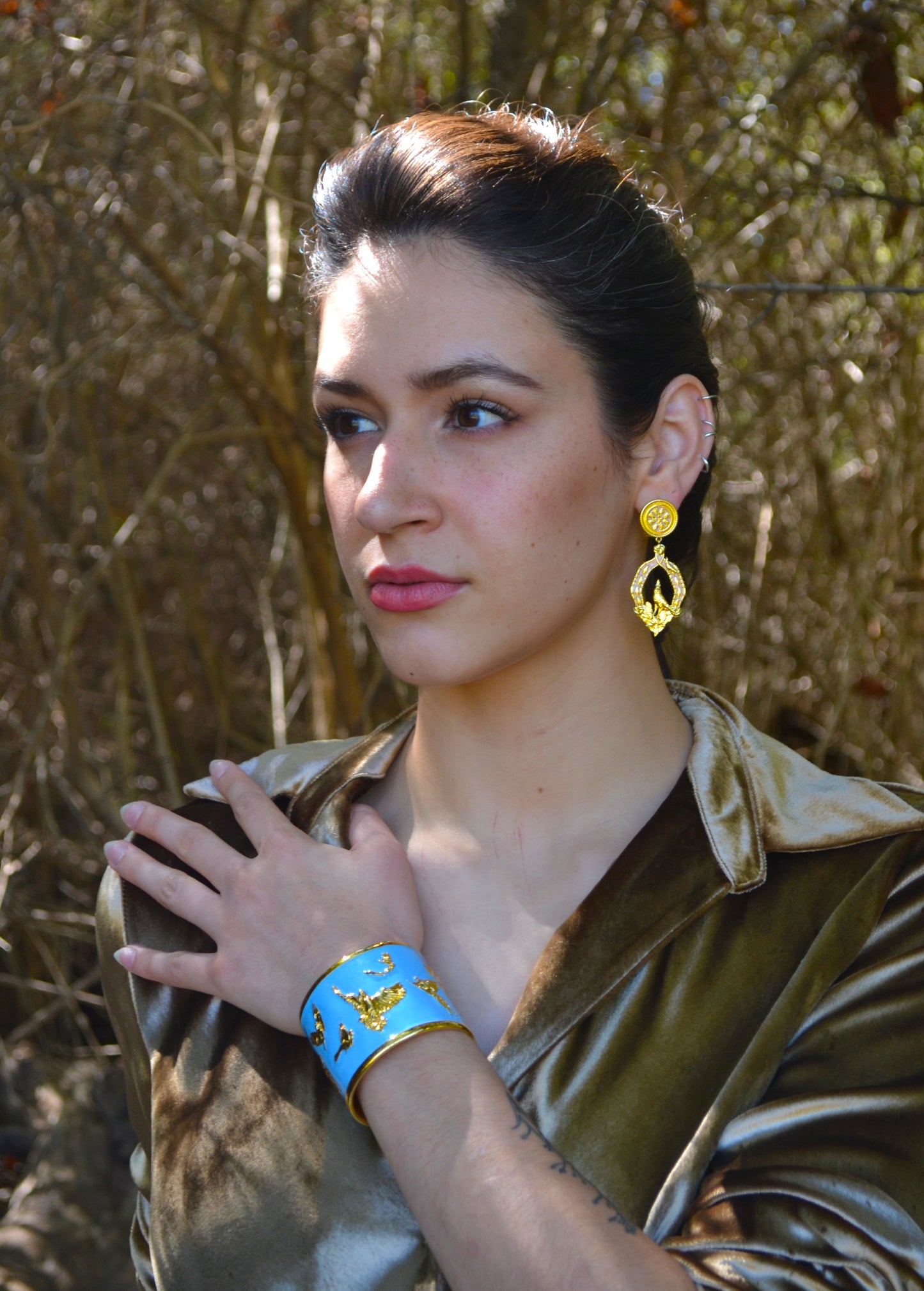 "Arise" Cuff Bracelet - Sky Blue