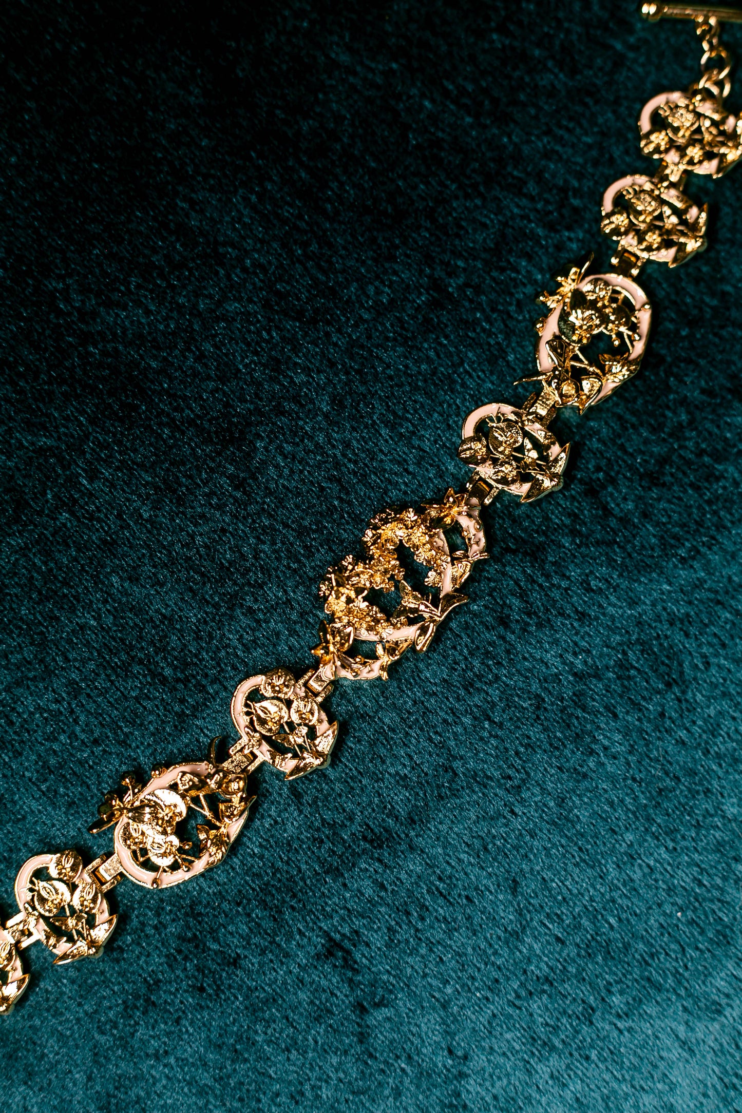 "Cherished Orchid" Bracelet - Gold