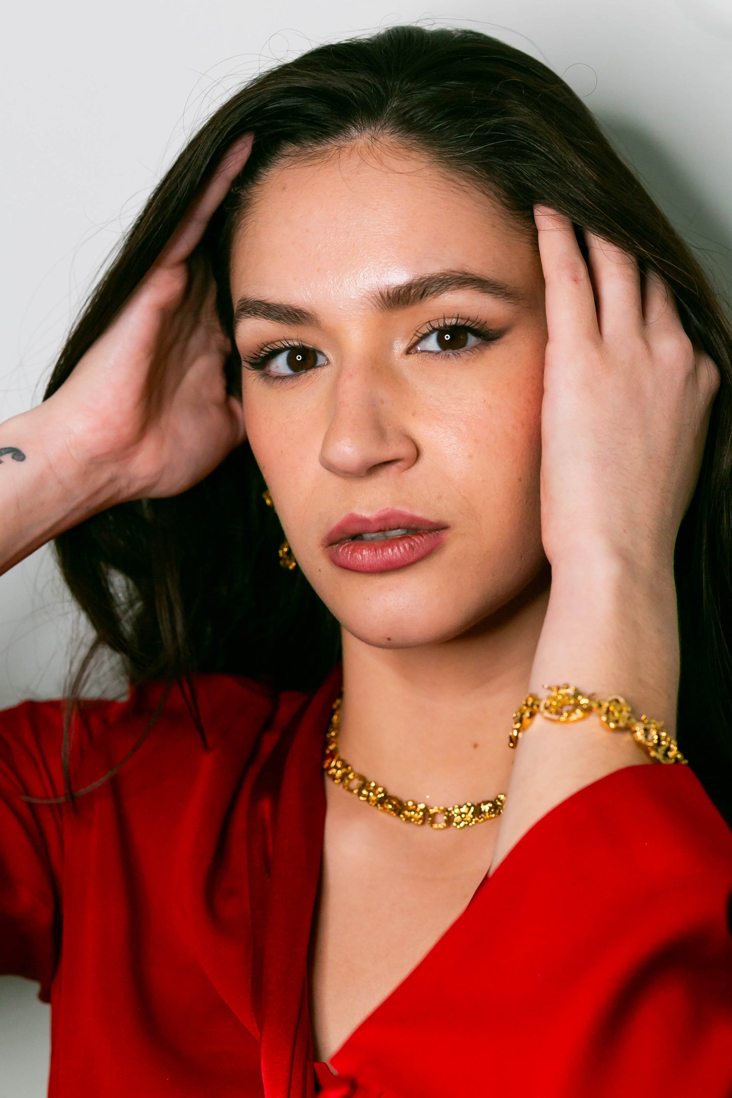 "Cherished Orchid" Necklace - Gold