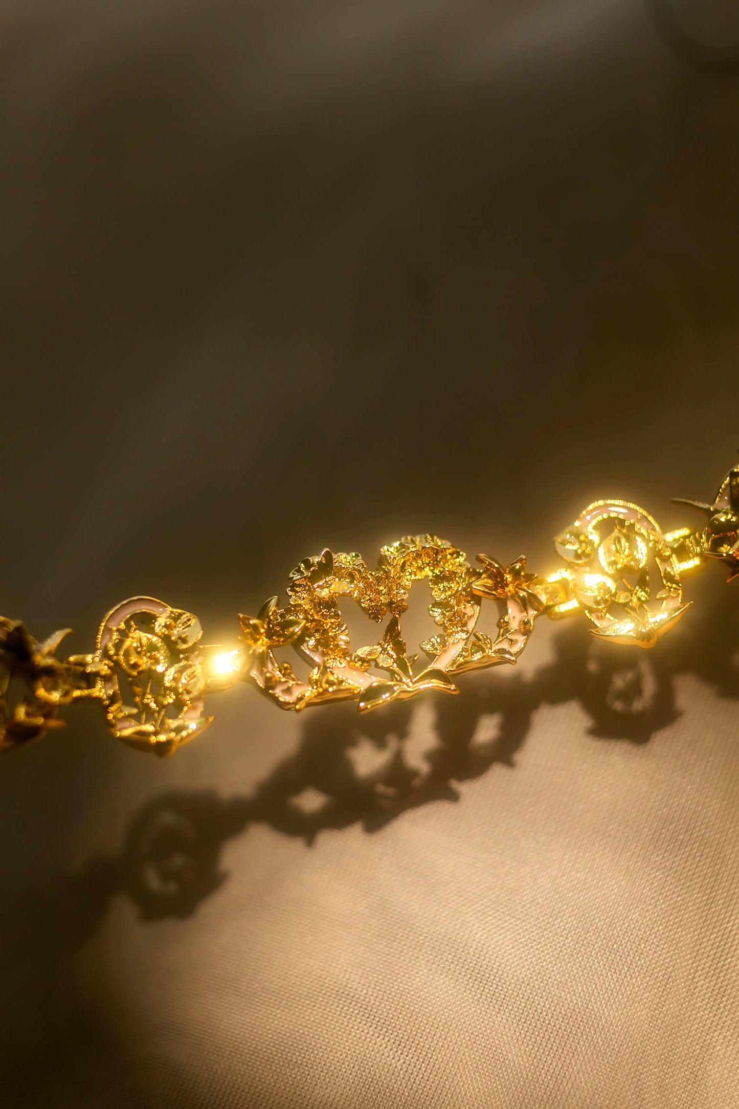 "Cherished Orchid" Bracelet - Gold