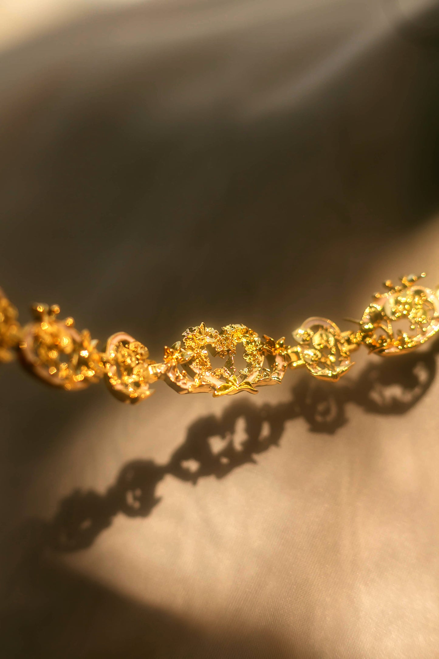"Cherished Orchid" Bracelet - Gold