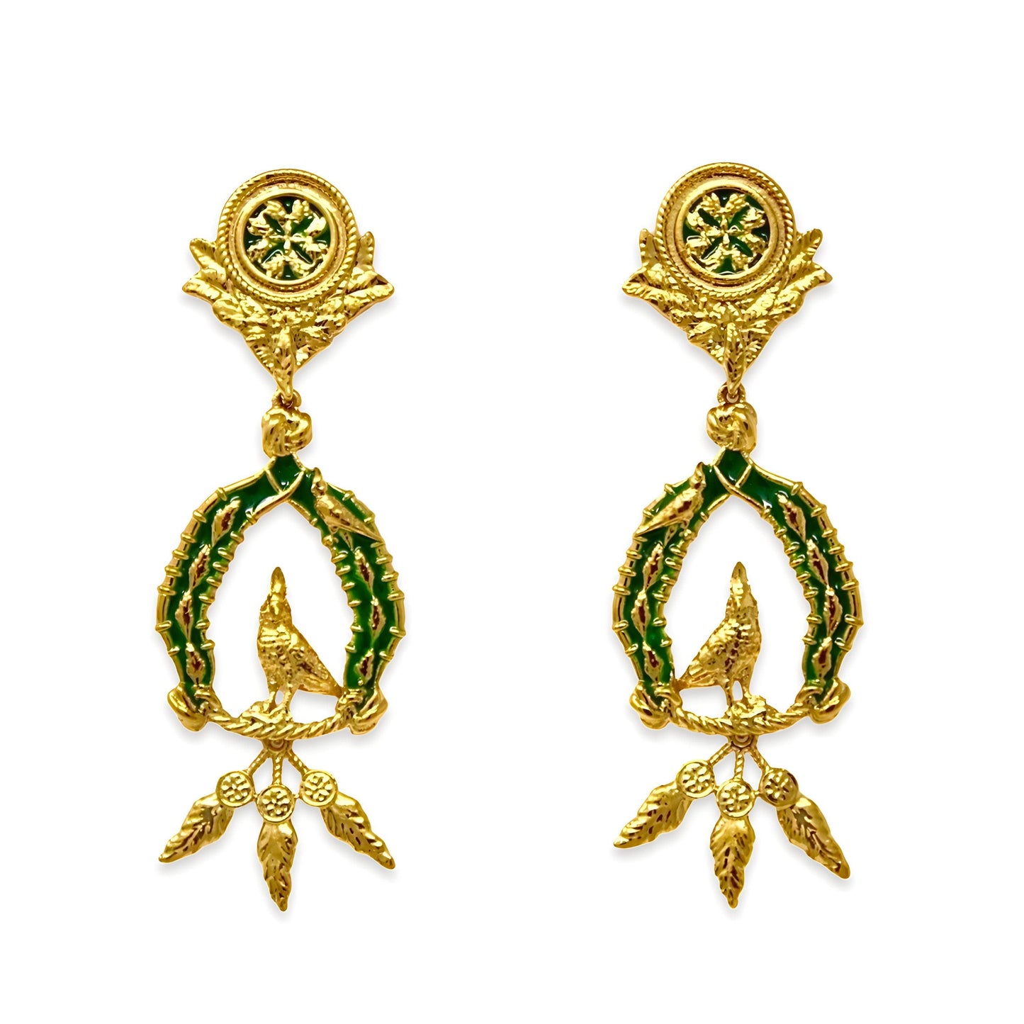 Unique Earrings "Vigor" with Feathers - Gold & Blush Jewelry, Gift, Gift for Mom, Artistic
