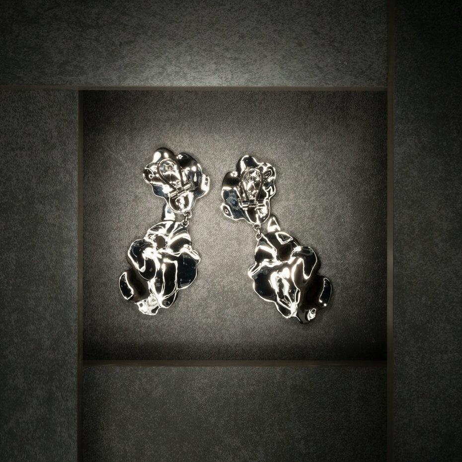 Unique Earrings "Arise" - Silver & Black Gift, Gift For Mom, Artistic, Jewelry