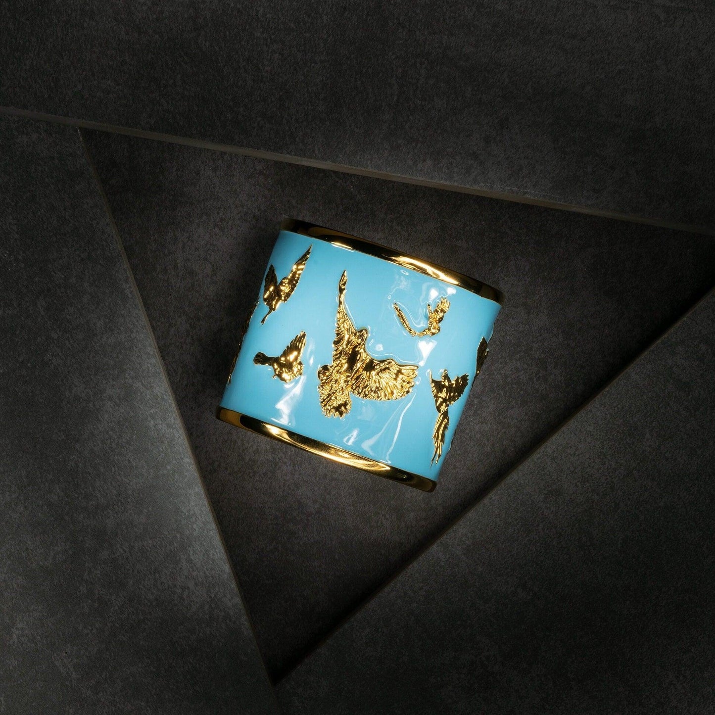 "Arise" Cuff Bracelet - Sky Blue - Angela Mia Jewelry