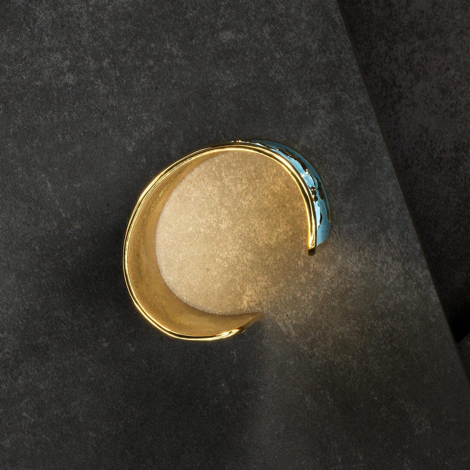 "Arise" Cuff Bracelet - Sky Blue - Angela Mia Jewelry