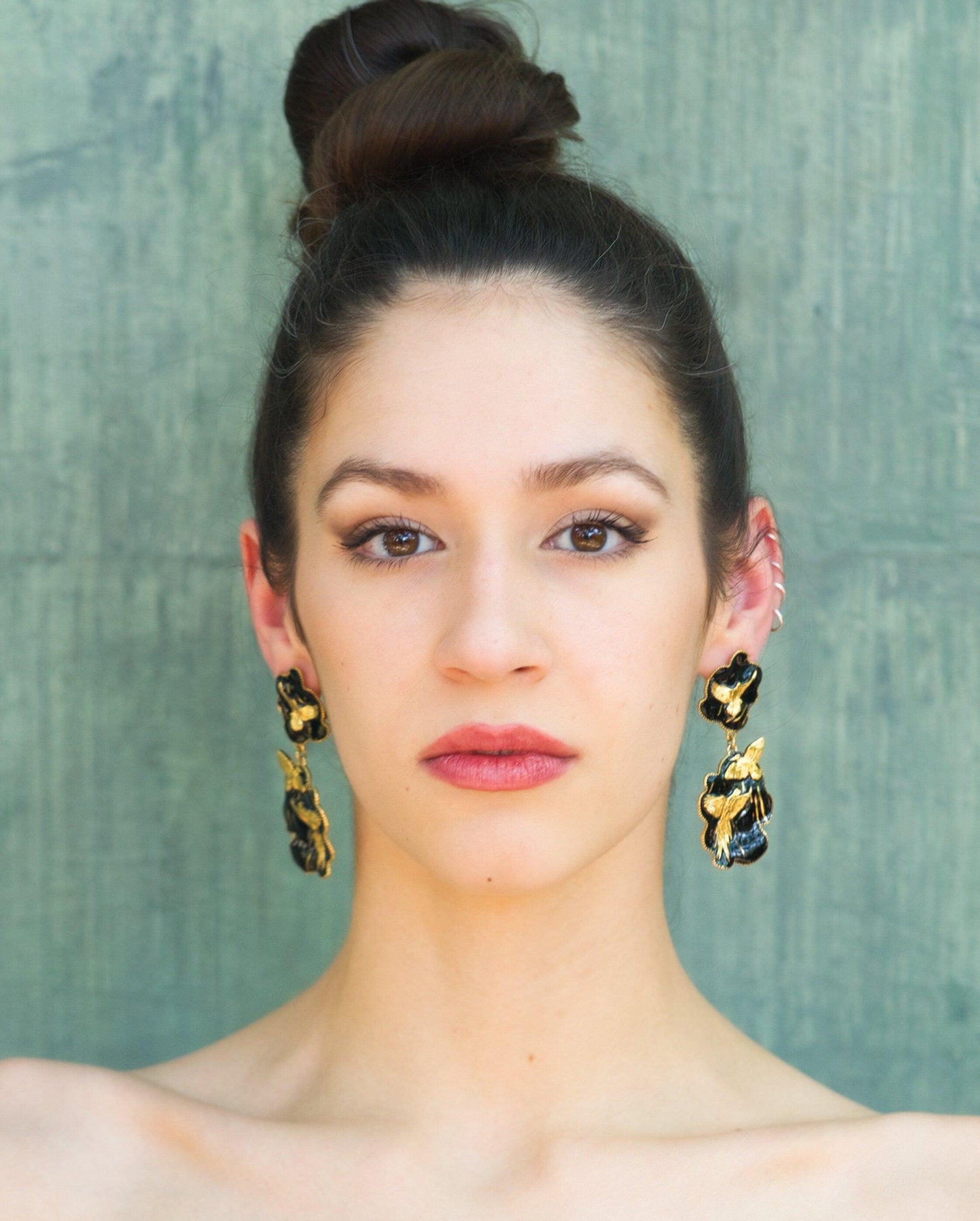 Unique Earrings "Arise" - Silver & Black Gift, Gift For Mom, Artistic, Jewelry