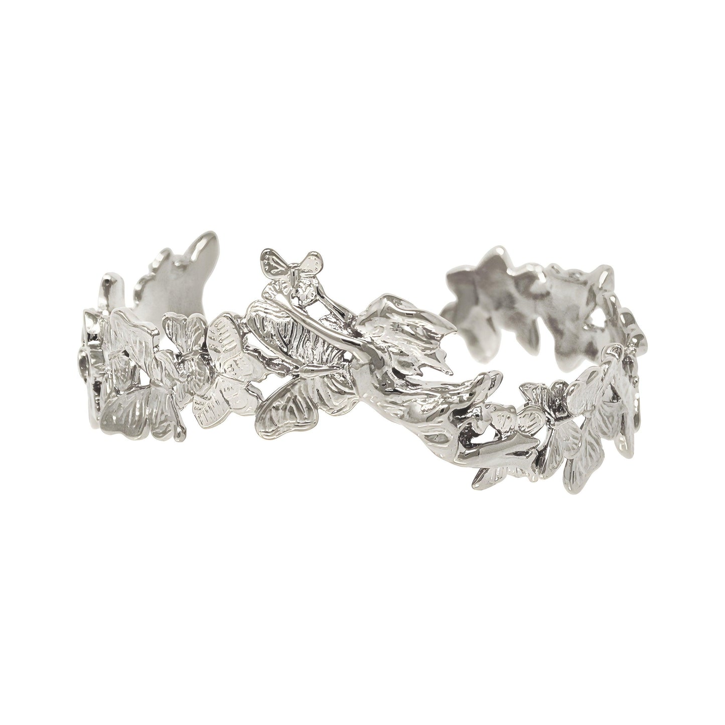 "Lift Her with Butterflies" Bracelet - Gold - Angela Mia Jewelry