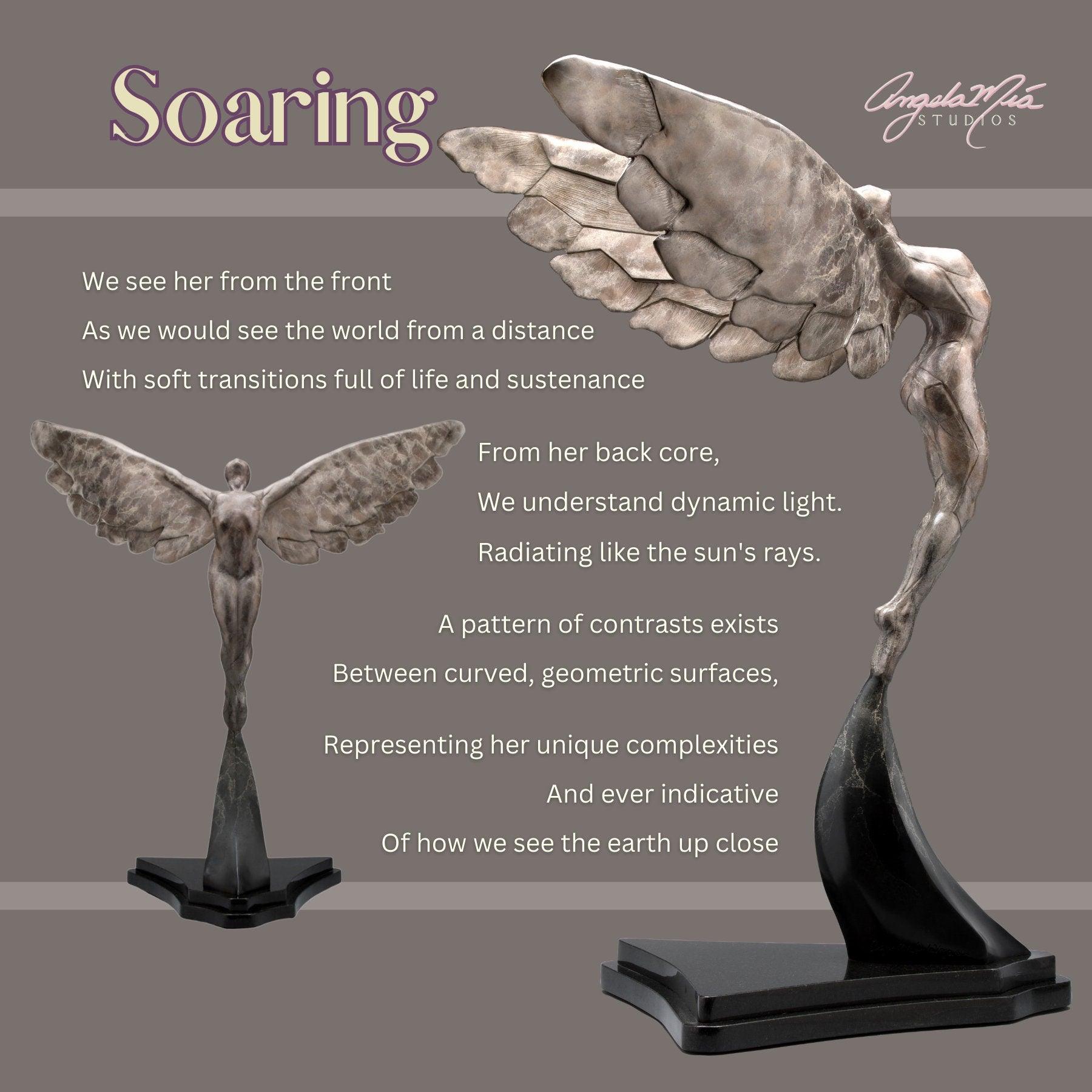 "Soaring" Cuff Bracelet - Gold & Champagne - Angela Mia Jewelry