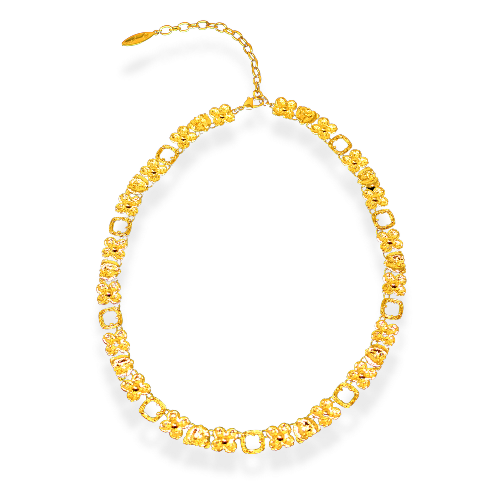 Orchid Necklace – Gold | Angela Mia – Angela Mia Jewelry