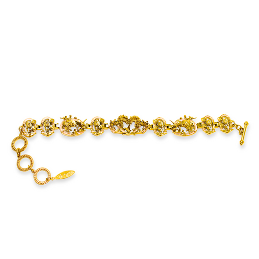 "Cherished Orchid" Bracelet - Gold