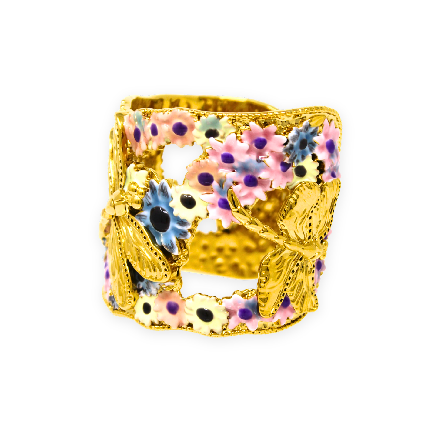 "Fly Away" Cuff Bracelet - Gold