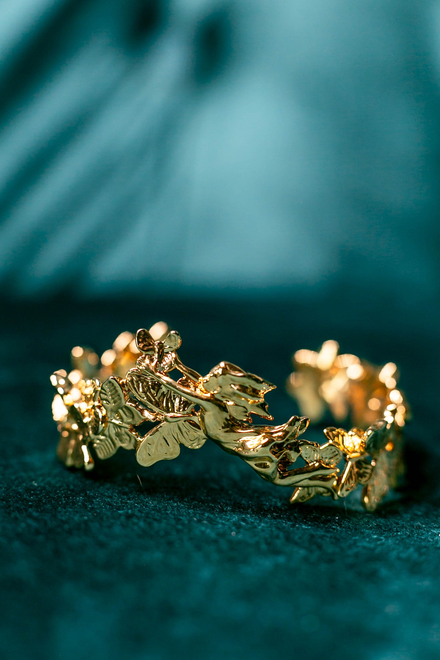 "Lift Her with Butterflies" Bracelet - Gold