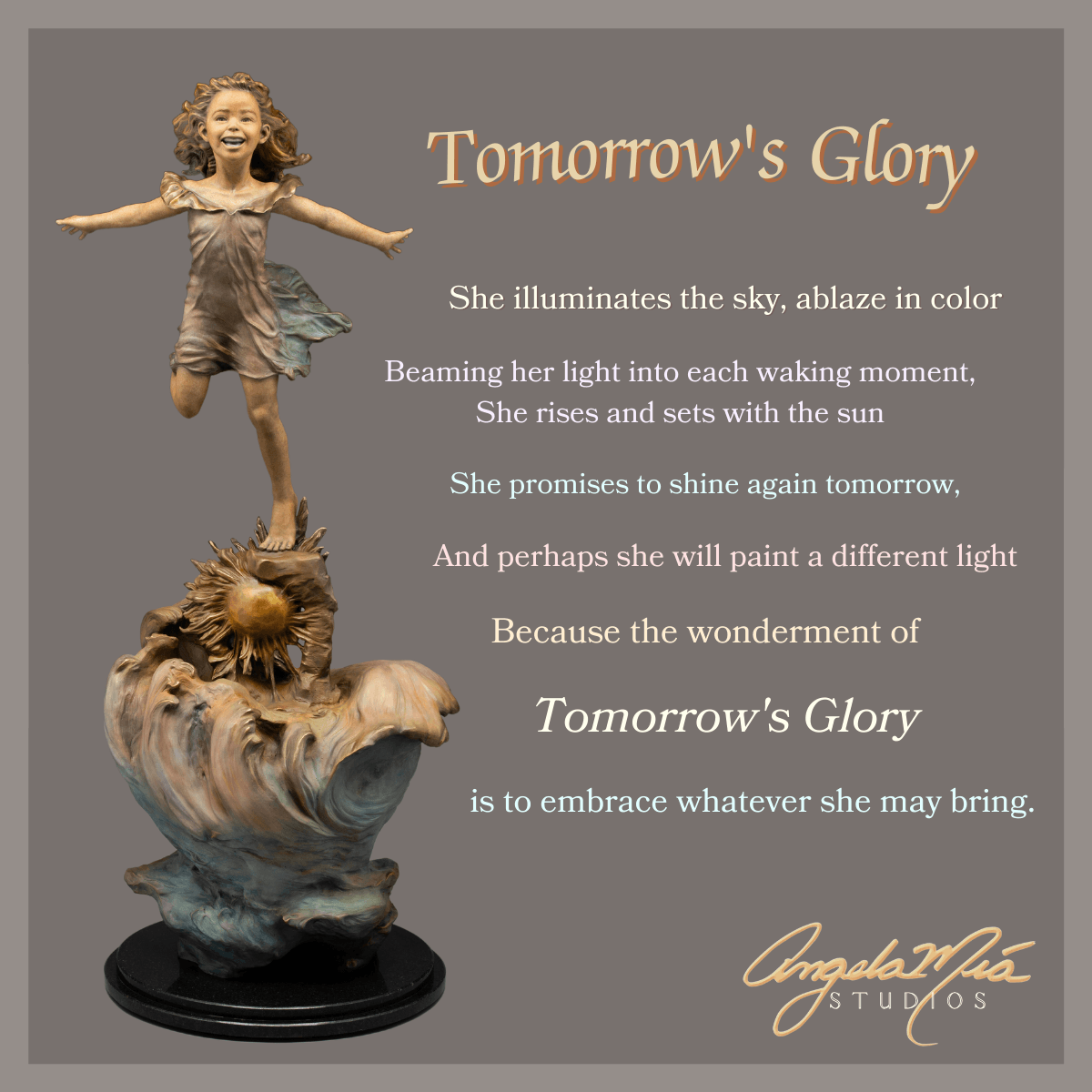 "Tomorrow's Glory" Cuff Bracelet - Gold - Angela Mia Jewelry