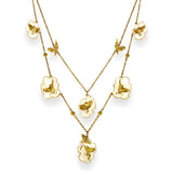 Unique Necklace "Arise" - Gold & Ivory Gift, Gift For Mom, Artistic, Jewelry