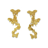 Unique Earrings "Butterfly Wind" - Gold Gift, Gift For Mom, Artistic, Jewelry